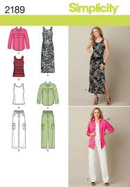 Simplicity 2189 Misses Plus Size Sportswear Plus Size Sewing Plus Size Sportswear Plus Size Sewing Patterns