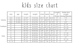 20 valid size charts for kids