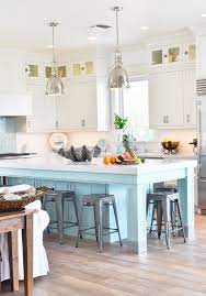 Whether it's hues of blue or a rich green, these sets are designed in a range of breathtaking color selections that will make you think of the beach while adding a burst of color. Coastal Kitchen In Blue And White Town Country Living