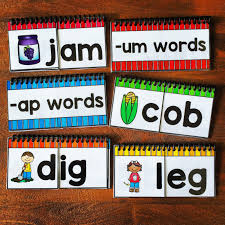 The Therapeutic Teacher Cvc Word Family Flip Books