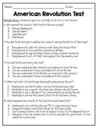 Most of the information given in this post is unique and. American Revolutionary War Test Unit Assessment With Answer Keys Editable