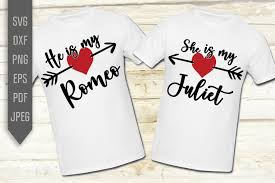 Download Romeo Juliet Matching Couples Shirts Graphic By Svglaboratory Creative Fabrica Di 2020 PSD Mockup Templates