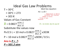 Note the use of kilomole units resulting in the factor of 1,000 in the constant. 01 Part1 Ideal Gas