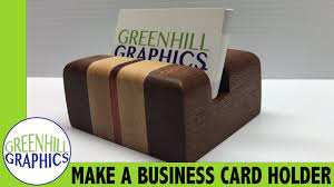 Make a holder to display your own business cards or to corral cards you've collected from a conference. Making A Wood Business Card Holder Youtube