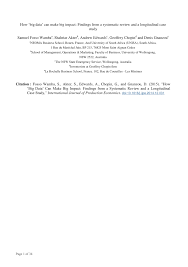 **whenever you find yourself doubting how far you can go,just remember how far you have come.remember everything you have faced,all the battles you have won and all the fears you have. Pdf How Big Data Can Make Big Impact Findings From A Systematic Review And A Longitudinal Case Study