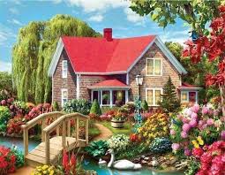 The nearest airport is dortmund airport, 41.6 miles from schoenes haus. Diamond Painting Schones Haus Figured Art