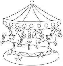 Full image wallpapers â» coloring pictures of horses #2664187. Carousel Coloring Pages Scenery Mountains