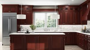 Folks love the relatively solid texture, superior durability and excellent shock absorbency of cherry wood. Charleston Cherry Kitchen Cabinets Rta Cherry Cabinets From Lily Ann Cabinets
