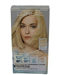 Loreal Feria 110 Starlet Very Light Beige Blonde Pack Of 3 Review Beige Blonde Feria Hair Color Hair Color
