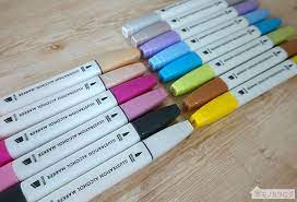 100均セリアのイラスト用アルコールマーカー商品一覧 色の種類 コピック似 マーカー アルコール セリア