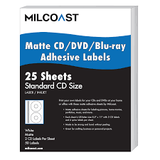 Label your notebook with this accessible binder spine insert template. Milcoast White Adhesive Diy Cd Dvd Blu Ray Disc Labels For Laser Inkjet Printers 50 Label Sets 25 Sheets Walmart Com Walmart Com