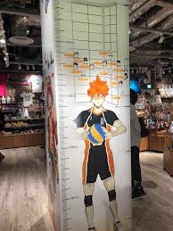 Height Chart At Jump Shop In Umeda Haikyuu