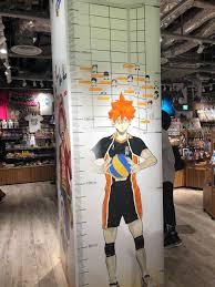 height chart at jump shop in umeda haikyuu