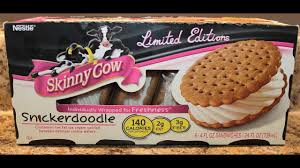 Cookies 'n cream ice cream sandwiches brand skinny cow, format 6 x 4 fl oz, price $5.49. Skinny Cow Snickerdoodle Ice Cream Review Youtube