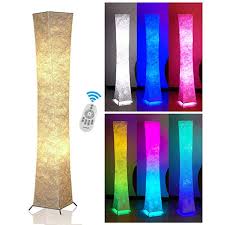 Soft Light Slim Floor Lamp With Remote Control Fy Light 52 Rgb Color Changing Led Tyvek Fabric Shade Dimmable 2 Smart Led Bulb Floor Lamp Lamp Soft Lighting