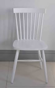 Also got their choosing of wood or upholster seat. Oxford Spindle Back Dining Chair In White Painted Or Natural Oak