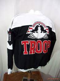 Vtg 80s Troop Logo Track Jacket Rap Hip Hop M L Vintage Clothing Men Jackets Hip Hop Outfits