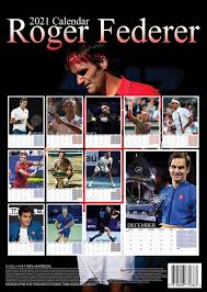 Roger federer's 2021 calendar is filling up: Roger Federer 2021 A3 Calendar Amazon De Burobedarf Schreibwaren