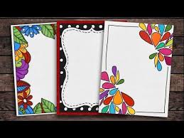 We present the new design and functionality that will enhance your experience even further. Border Designs On Paper Border Designs Project Work Designs Borders Design For In 2021 Colorful Borders Design Colorful Borders Design For Project Page Borders Design