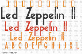 Celebrating 50yrs as a band, this is one exciting activation from the led zeppelin camp that is sure to. Led Zeppelin Ii Font Download Fonts4free