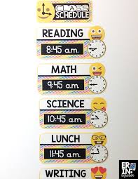 Emoji Schedule Cards 3 Different Designs And Totally Editable Emoji Classroom Theme Emoji Classroom Classroom Themes