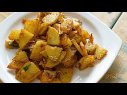Spicy Potato Fry For Curd Rice And Tamarind Rice Aloo Fry Urulaikilangu Poriyal Youtube Fried Potatoes Vegetarian Cooking Spicy