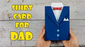 All it takes is a. Shirt Card For Dad Diy Father S Day Card How To Make Father S Day Card Youtube