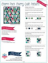 One of the best things about quilting is using bright, colorful fabrics and free quilt patterns like these to create something truly beautiful. Charm Pack Cherry Short Cut Quilt Pattern Free Pdf Fat Quarter Shop Exclusive Fat Quarter Shop