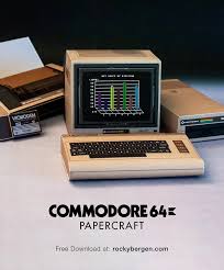 En 1982 , sous l'égide de jack tramiel , , , , , 6. Commodore 64 Papercraft V3 Rocky Bergen