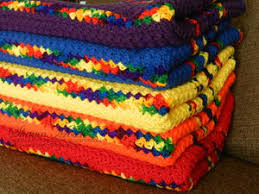 Crochet afgans knit or crochet crochet granny crochet crafts yarn crafts crochet projects crochet blankets crotchet motifs afghans. Fiesta Rainbow Crochet Blanket Pattern Favecrafts Com