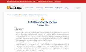 One of the differences between using. Bitcoin Website Issues State Sponsored Attack Warning