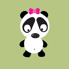 Sad Panda stock vector. Illustration of card, funky, comical - 9987259