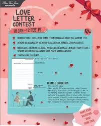 Namun, jika cinta yang tertanam dalam diri adalah cinta yang dalah maka ia akan membawa kita pada jurang kehinaan. Love Letter Contest At Paris Van Java January 2019 Paris Van Java