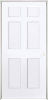 Interior doors | painted white may be popular, but in the midwest, we still love the unadorned simplicity of natural wood. Mastercraft Brite White 6 Panel Interior Door System At Menards