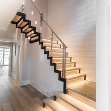 By lauren flanagan interior decorator. Modern Stairs With Stainless Railing Greenwich Ct Keuka Studios
