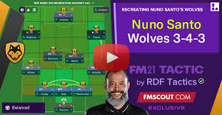 Nuno miguel gomes dos santos. Nuno S Wolves 3 4 3 Fm21 Tactics By Rdf Fm Scout