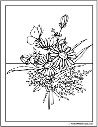 This coloring page belongs to these categories: 102 Flower Coloring Pages Print Ad Free Pdf Downloads