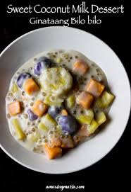 Ginataang Bilo Bilo Coconut Milk Dessert Recipe Coconut Milk Dessert Milk Dessert Autumn Recipes Vegetarian