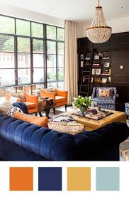 Burnt orange living room walls. Colors That Go With Orange How To Make Them Work Apartment Therapy