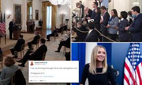 It just dropped tonight, kayleigh is daughter to jfk and cbk. New White House Press Secretary Kayleigh Mcenany Will Hold Her First Briefing 417 Days Daily Mail Online