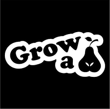 Grow A Pair Vinyl Sticker Vinyl Sticker Car Stickers Decals Stickers