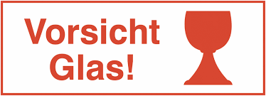 Die römischen glasmanufakturen von kaiseraugst. Vorsicht Glas Versandetiketten Auf Rolle Grossformat Seton