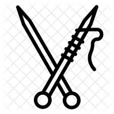 Download Knitting Needle Icon Of Line Style Available In Svg Png Eps Ai Icon Fonts Yellowimages Mockups