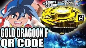 Maybe you would like to learn more about one of these? Qr Code Gold Dragoon F Collab C Zankye Beyblade Burst App Qr Codes Youtube