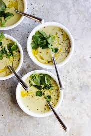 Vegan Cream Of Celery Soup With Olive Oil And Watercress Vegan Cream Of Celery Soup Made Without Dairy And Ready Soup Recipes Nutrition Recipes Celery Soup