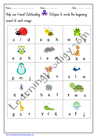 To learn new words and the beginning letter sounds of the english alphabet. Beginning Sound Printable Worksheet For Preschool Phonics Worksheet Circle The Beginning Letter Learningprodigy English English Phonics English N Subjects