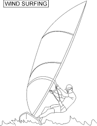 For boys and girls, kids and … Wind Surfing Coloring Printable Page For Kids