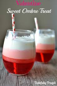 Valentine's Day Ombre Sweet Treat - Tastefully Frugal