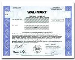 Single Share Of Wal Mart Stores Stock In 2 Minutes Walmart Stock Stock Certificates Walmart