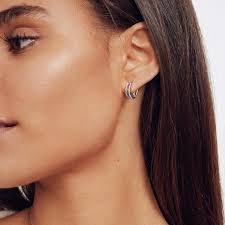 ALLNOEL-pendientes de aro de Plata de Ley 925 auténtica para mujer,  arcoíris colorido, cristal de circón, círculo pequeño, regalos de moda,  joyería fina